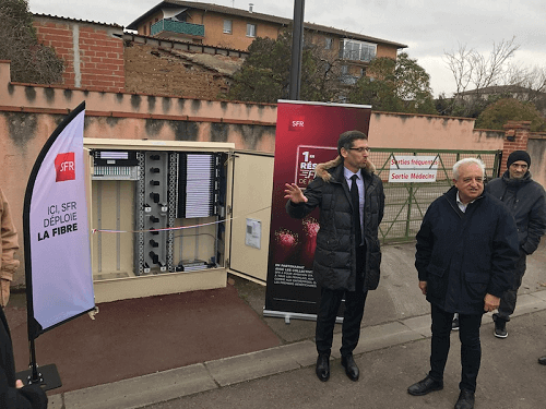 Inauguration de la fibre à Cugnaux (31) en janvier 2017
