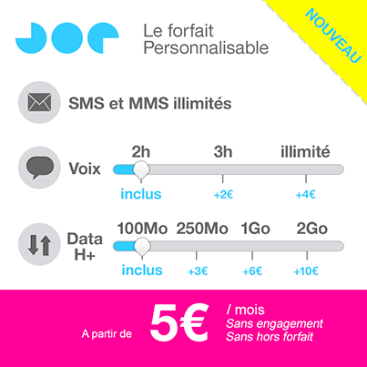 Forfait Personnalisable Joe Mobile