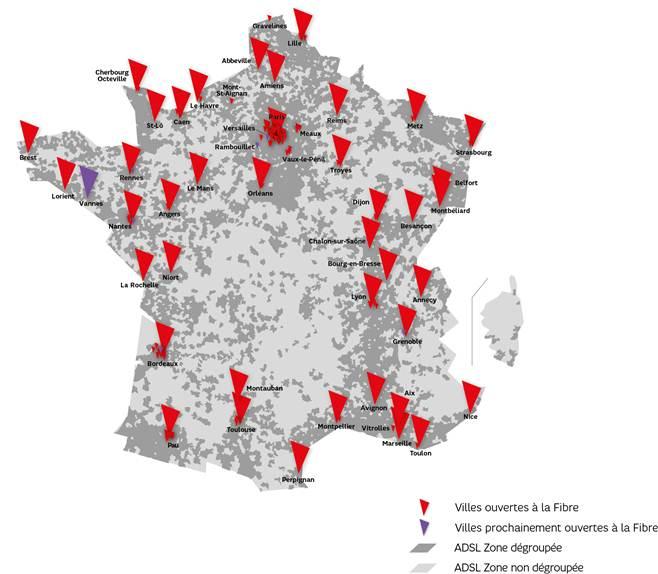 Carte réseau fibre SFR