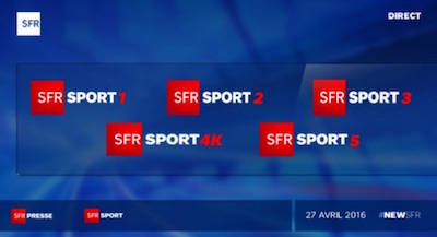 Les nouvelles chaînes TV SFR Sport